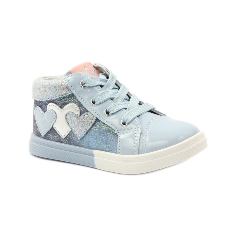 American Club Sporty girls' American hearts grey blue 1 American Club Sporty girls' American hearts grey blue 1