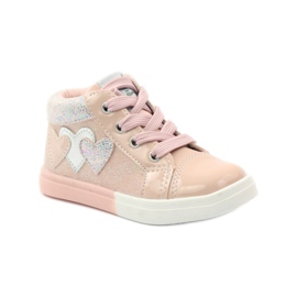 American Club Sporty girls' American hearts pink grey 1
