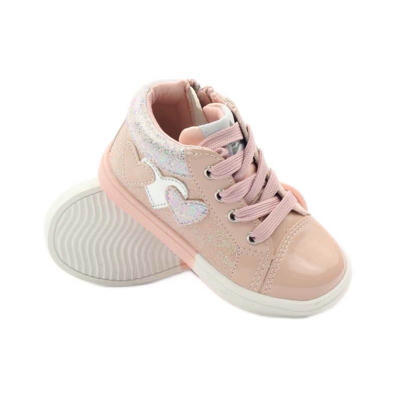 American Club Sporty girls' American hearts pink grey 3 American Club Sporty girls' American hearts pink grey 3