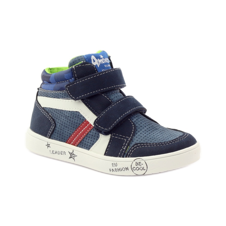 American Club American 17353 sports shoes navy blue red white 1