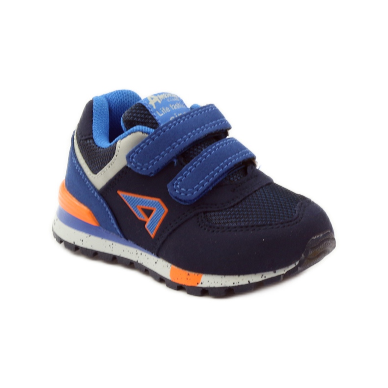 American Club American 15110 sneakers navy blue orange 1