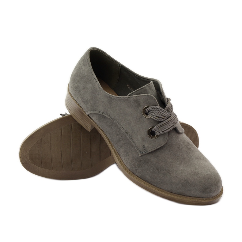 Women's suede shoes Sergio Leone 303 grey 3