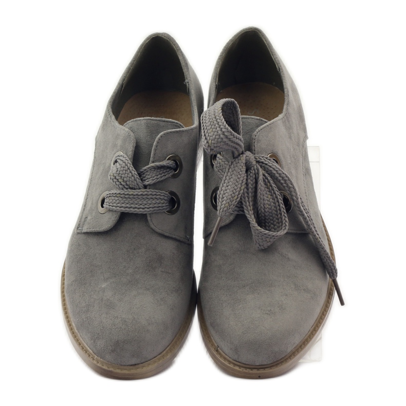 Women's suede shoes Sergio Leone 303 grey 4