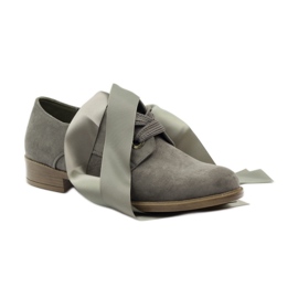 Women's suede shoes Sergio Leone 303 grey 5