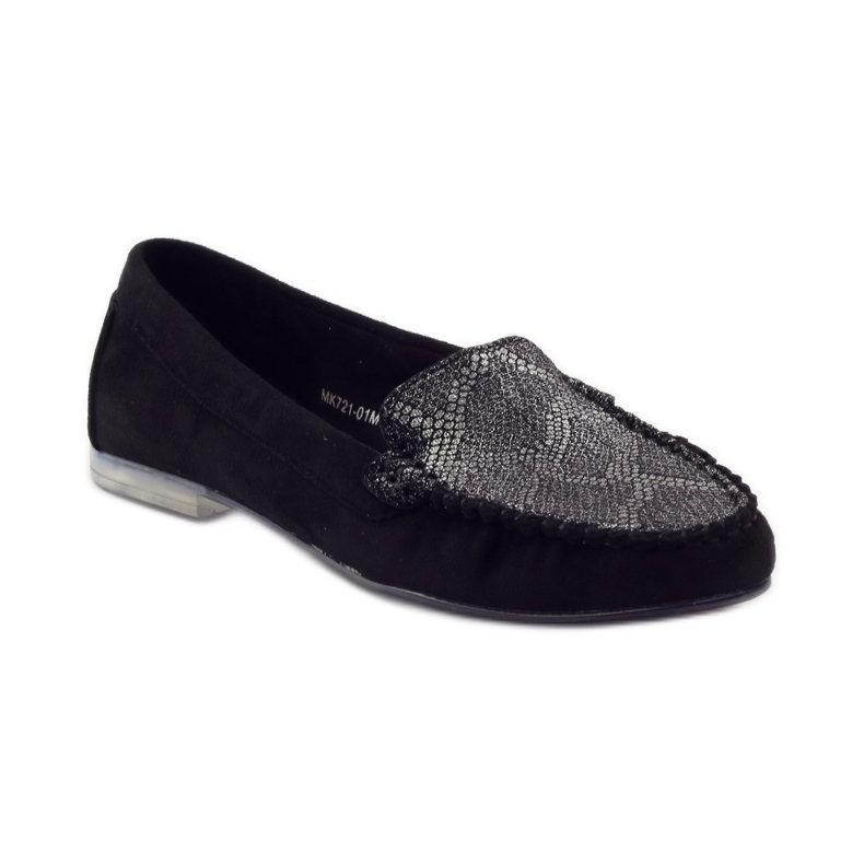 Sergio Leone 721 suede loafers black grey 1