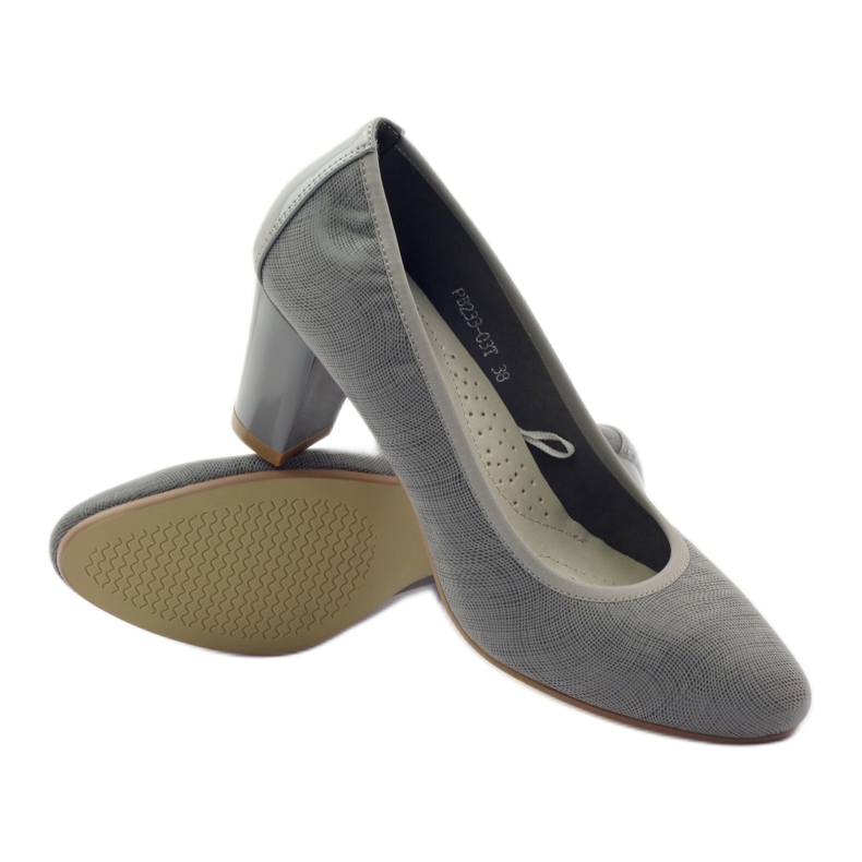 Sergio Leone women's pumps on the 233 gray post grey 3