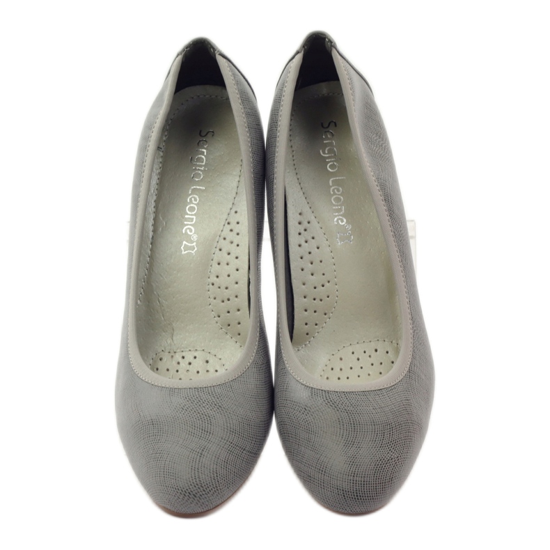 Sergio Leone women's pumps on the 233 gray post grey 4