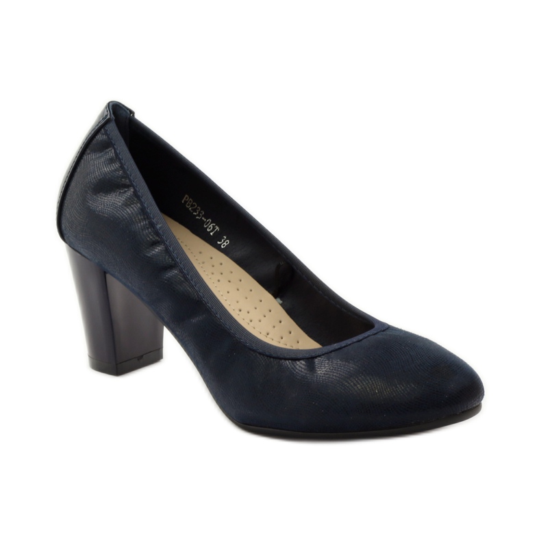 Sergio Leone Pumps on a post 233 navy blue 1