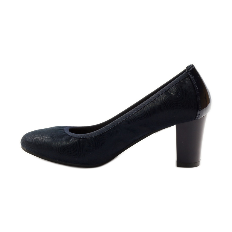 Sergio Leone Pumps on a post 233 navy blue 2