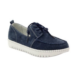 Leather Creepers shoes Filippo 020 navy blue 1 Leather Creepers shoes Filippo 020 navy blue 1