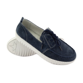 Leather Creepers shoes Filippo 020 navy blue 3 Leather Creepers shoes Filippo 020 navy blue 3