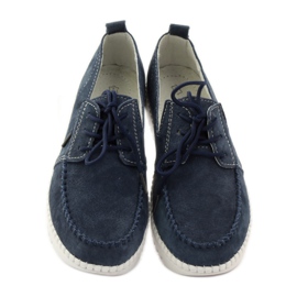 Leather Creepers shoes Filippo 020 navy blue 4 Leather Creepers shoes Filippo 020 navy blue 4