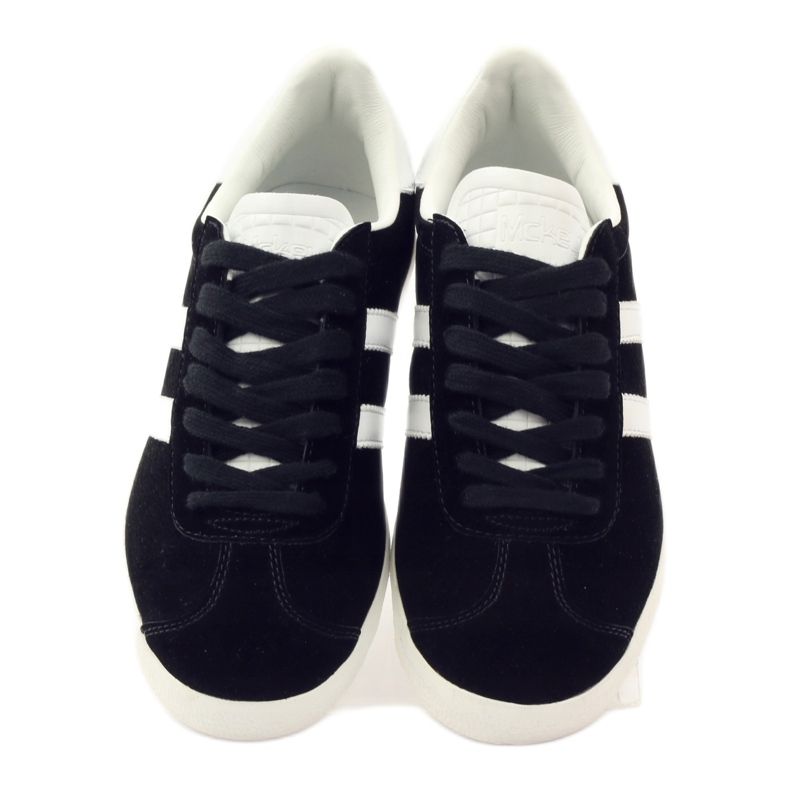 McKey Women's sports shoes DSP135 black sneakers white 4