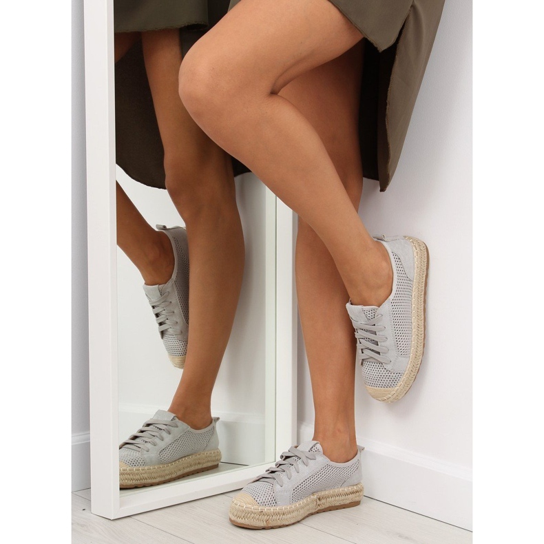 Gray espadrilles sneakers BB06P Gray grey 1