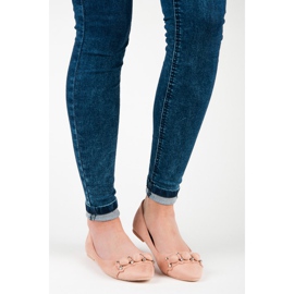 Seastar V-neck suede ballerinas pink 1 Seastar V-neck suede ballerinas pink 1