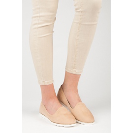 Slip-on suede ballerinas vices brown 1