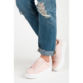 Seastar Suede Sneakers On The Platform pink 2