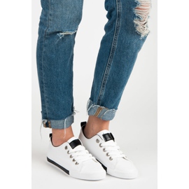 Lace-up sneakers white 1