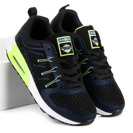 Ax Boxing Comfortable sports shoes black blue green 1