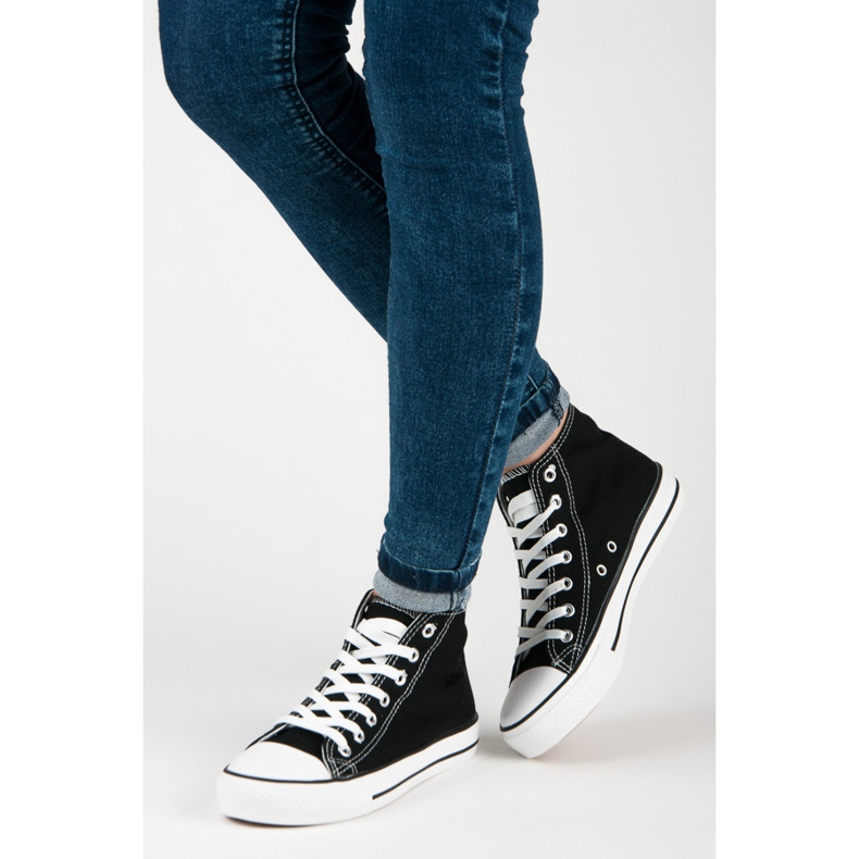 Seastar Women's high sneakers black 2