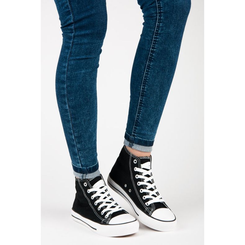 Seastar Women's high sneakers black 1