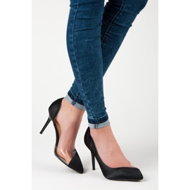 Satin Transparent Pins black 2