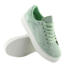 AX02 Green creepersy sneakers 1