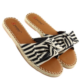 Black espadrilles LL-133P Black 1