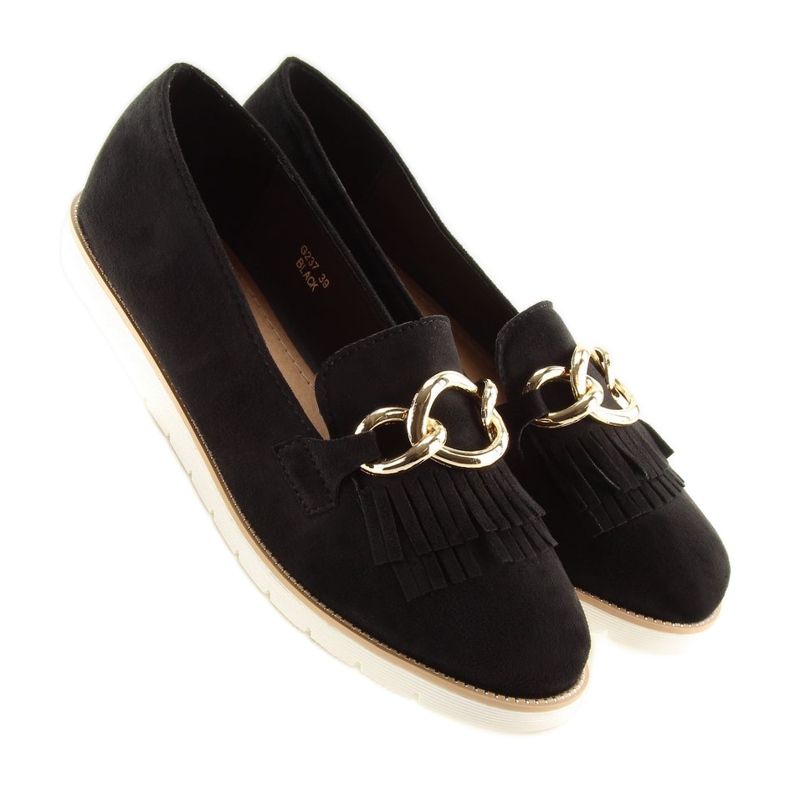 Black Women's black loafers G237 black 1 Black Women's black loafers G237 black 1