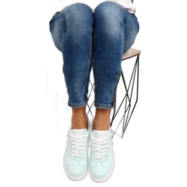 Pastel mint green women's sneakers 1