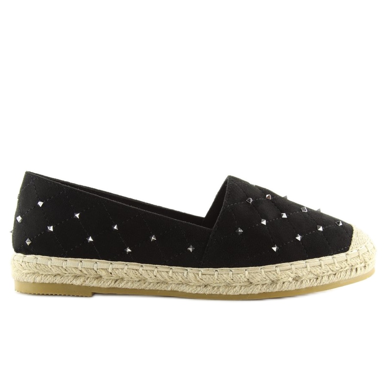 Black Espadrilles with studs 5481 black 2