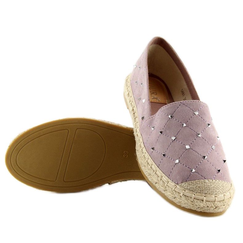 Espadrilles with purple 5481 Purple studs violet 1