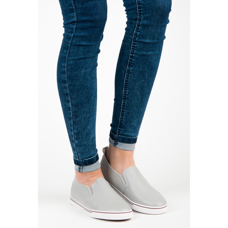 Slip on trainers grey 1