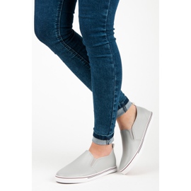 Slip on trainers grey 2