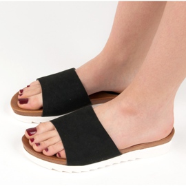 Black suede vinceza slippers 2 Black suede vinceza slippers 2