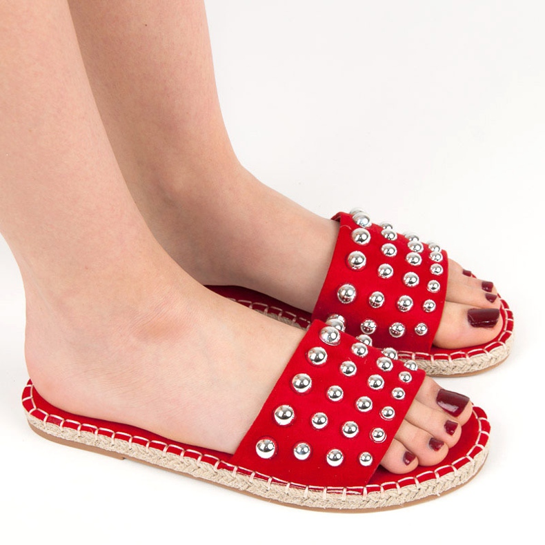 Seastar Suede espadrilles flip-flops red 1
