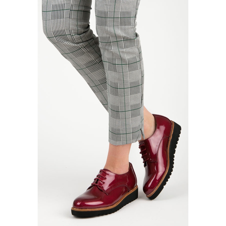 Kylie Burgundy lacquered shoes 2 Kylie Burgundy lacquered shoes 2