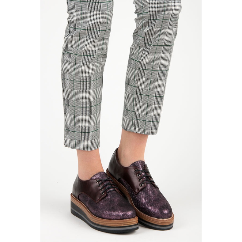 Kylie Stylish burgundy wedge shoes red 1 Kylie Stylish burgundy wedge shoes red 1