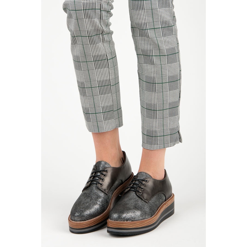 Kylie Stylish wedge shoes grey 1