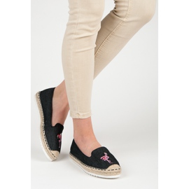 Bestelle Espadrilles with a flamingo black 2