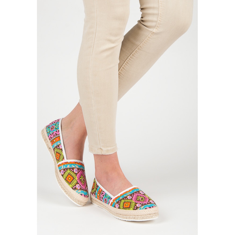 Espadrilles with an ethnic pattern multicolored 2 Espadrilles with an ethnic pattern multicolored 2