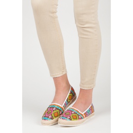 Espadrilles with an ethnic pattern multicolored 1