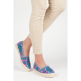 Espadrilles with an ethnic pattern multicolored 2