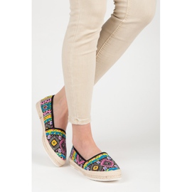 Espadrilles with an ethnic pattern multicolored 2