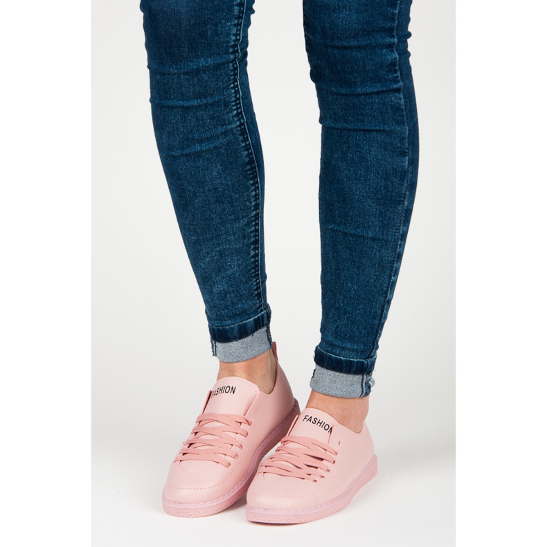 Seastar Pink Tied Sneakers 1
