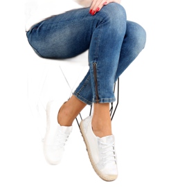 White espadrilles sneakers BB02P White 1