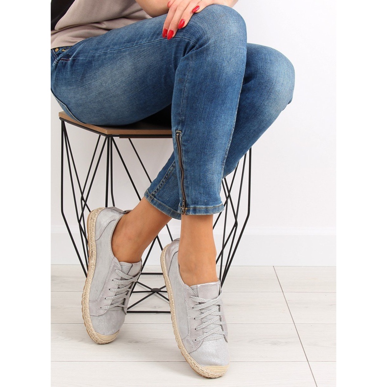 Gray espadrilles sneakers BB02P Gray grey 1