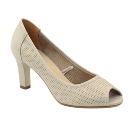 Pumps perforated Sergio Leone 232 brown yellow 1