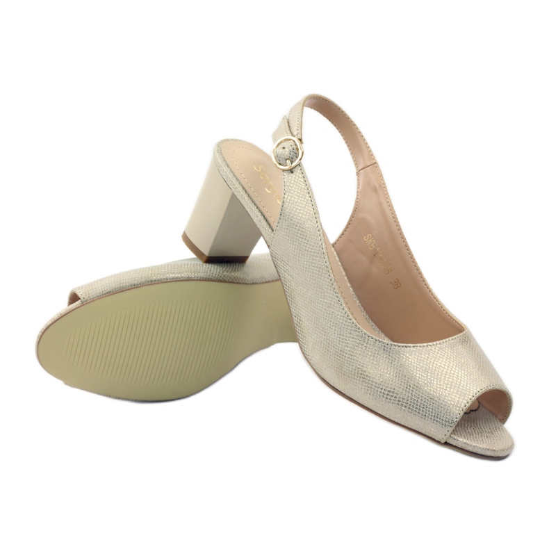 Sandals on the post of Sergio Leone 810 yellow brown 3