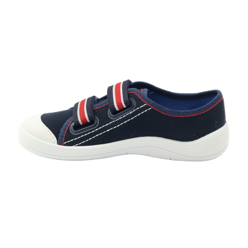 Slippers of boys' sneakers Befado 672Y058 navy blue red white 2